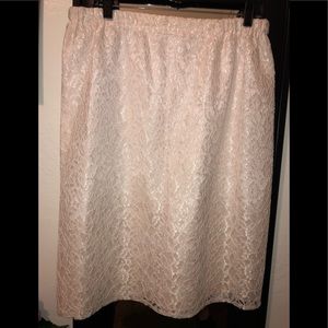 Pink Lacey skirt